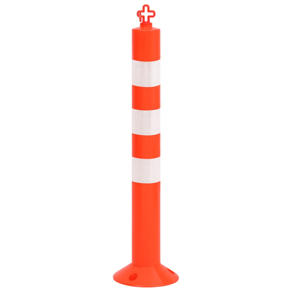 Absperrpfosten 10 Stk. Mit Kette 75 Cm Pe