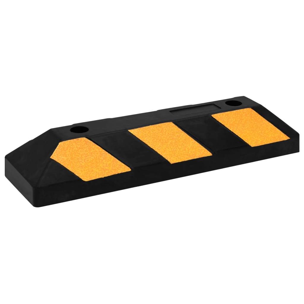 Reflektierende Parkblöcke 2 Stk. 56X15X10 Cm Gummi