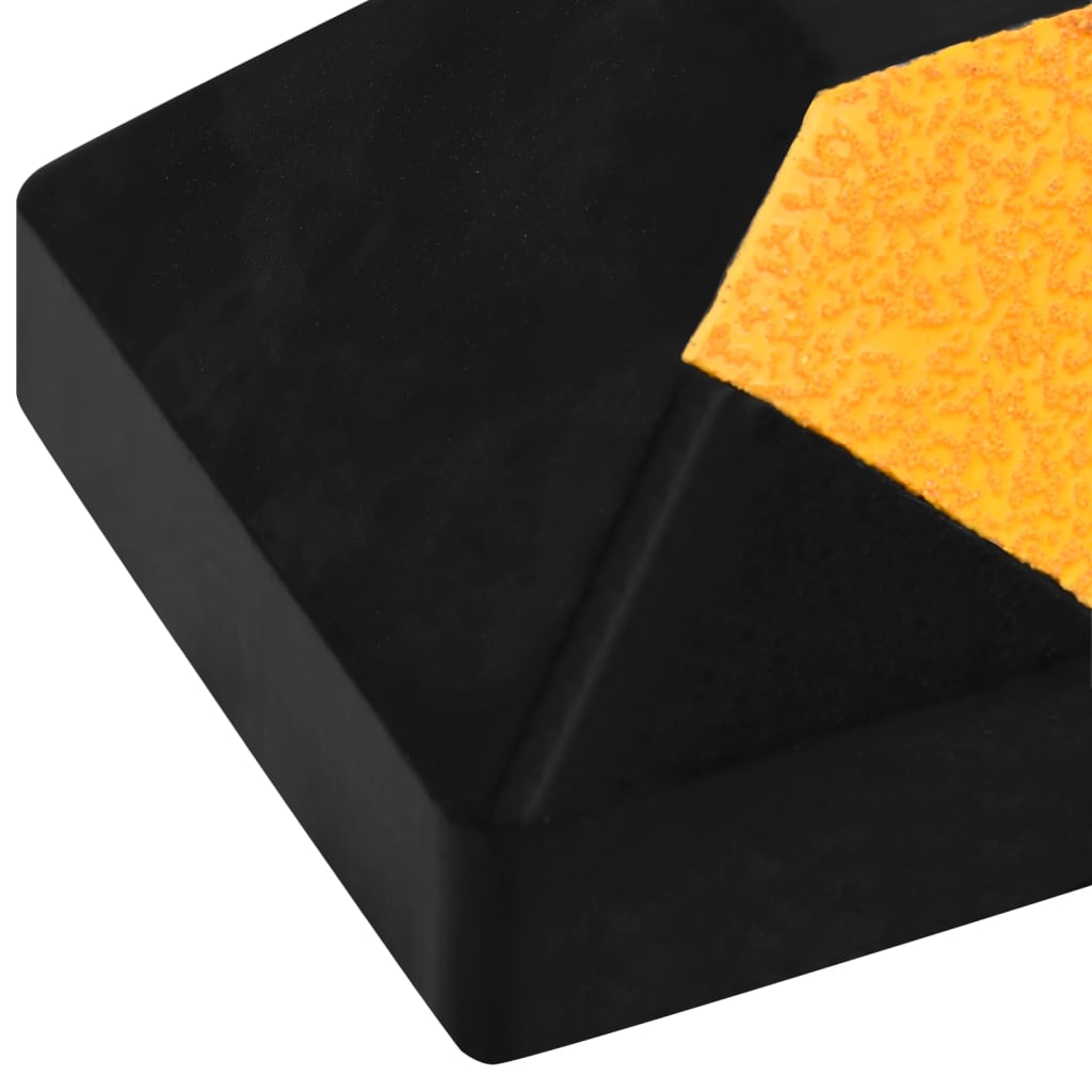 Reflektierende Parkblöcke 2 Stk. 56X15X10 Cm Gummi