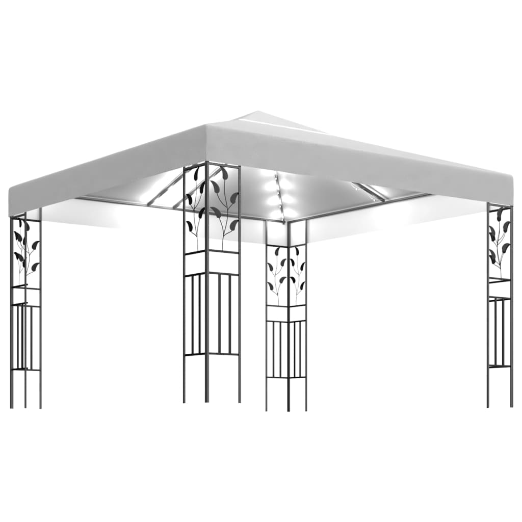 Pavillon Mit Led-Lichterkette 3X3 M