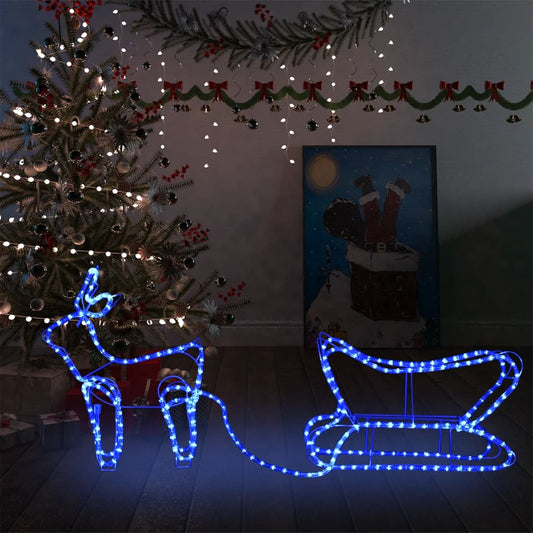 Weihnachtsdekoration Rentiere Und Schlitten Outdoor 252 Leds