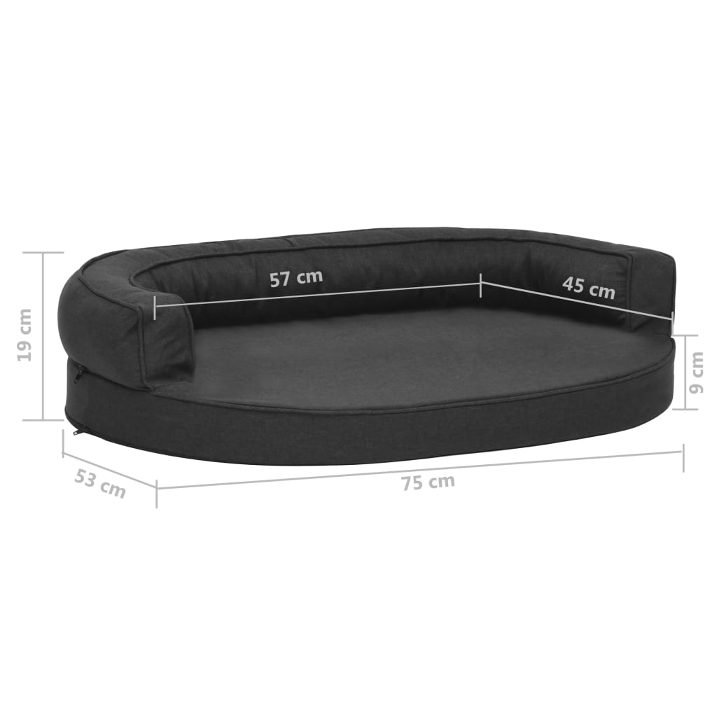 Hundematratze Ergonomisch Leinenoptik