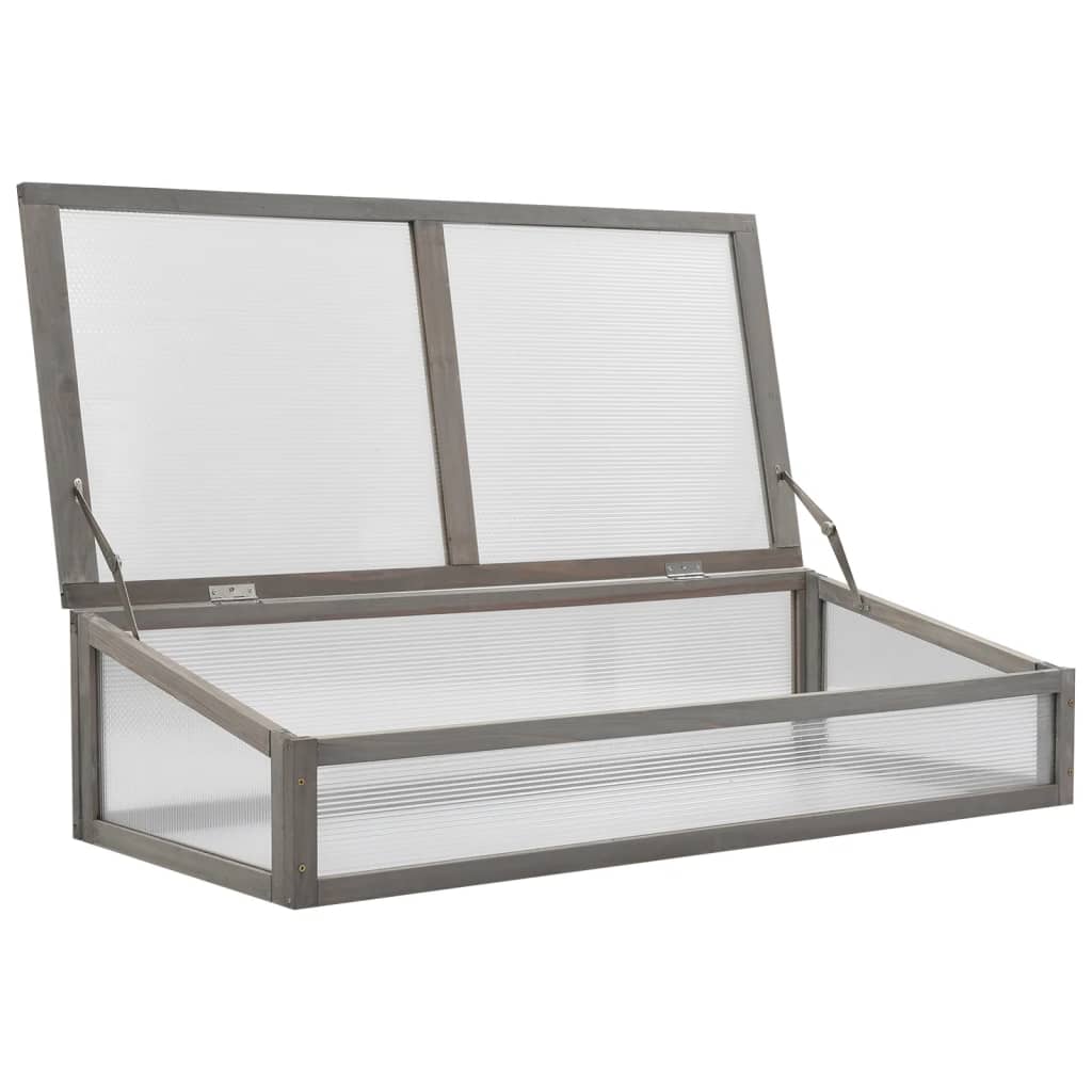 Hochbeet Mit Gewächshaus 110X54X120 Cm Massivholz Tanne