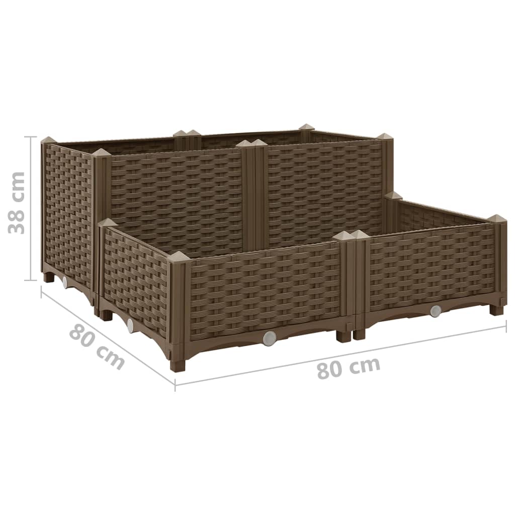 Hochbeet 80X80X38 Cm Polypropylen
