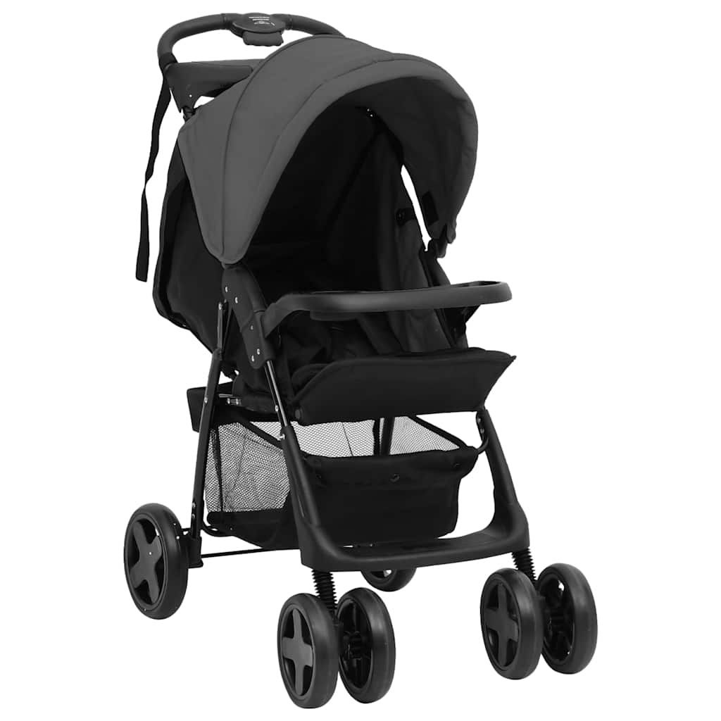 Kinderwagen Und Schwarz Stahl