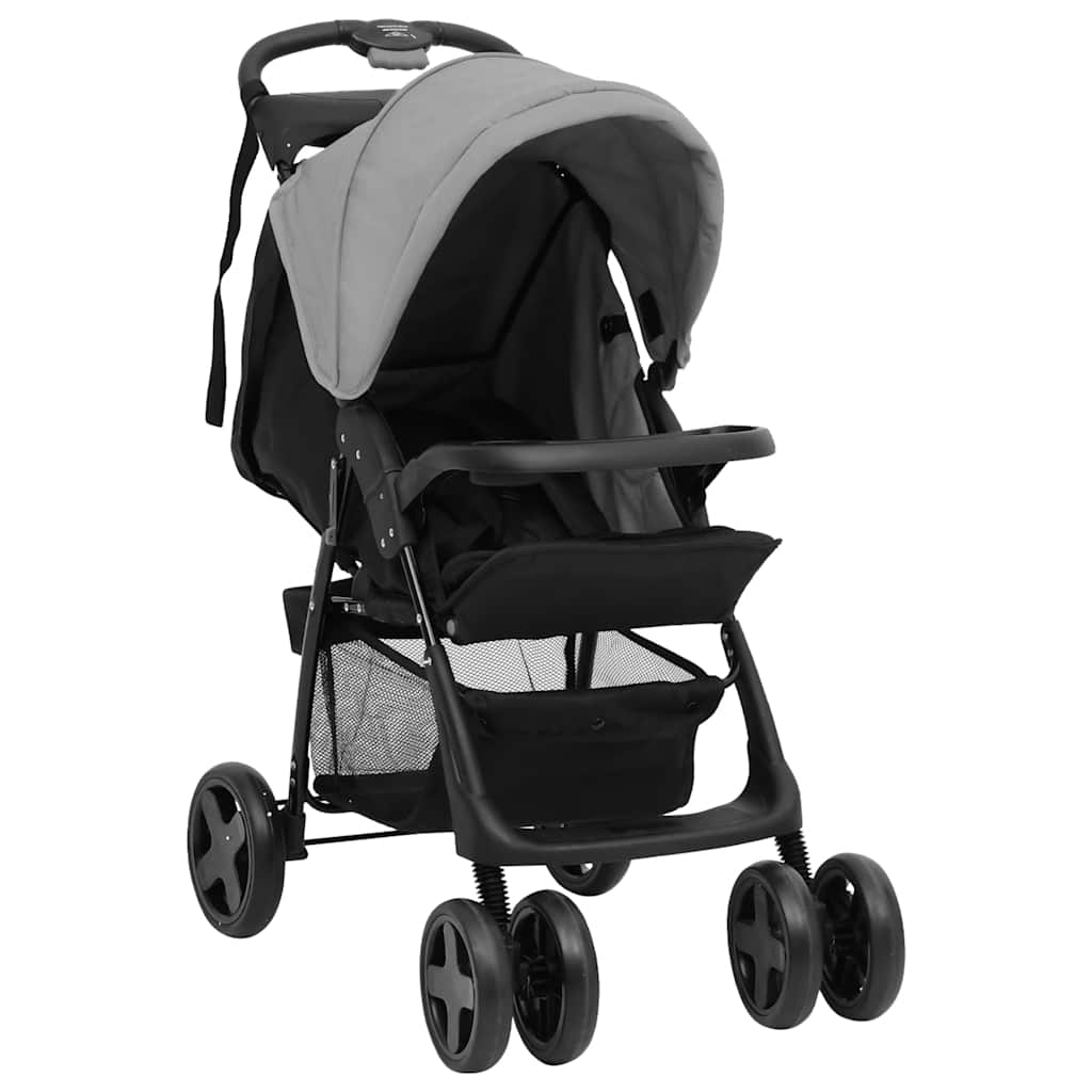 Kinderwagen Und Schwarz Stahl
