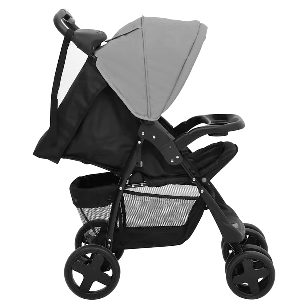 Kinderwagen Und Schwarz Stahl