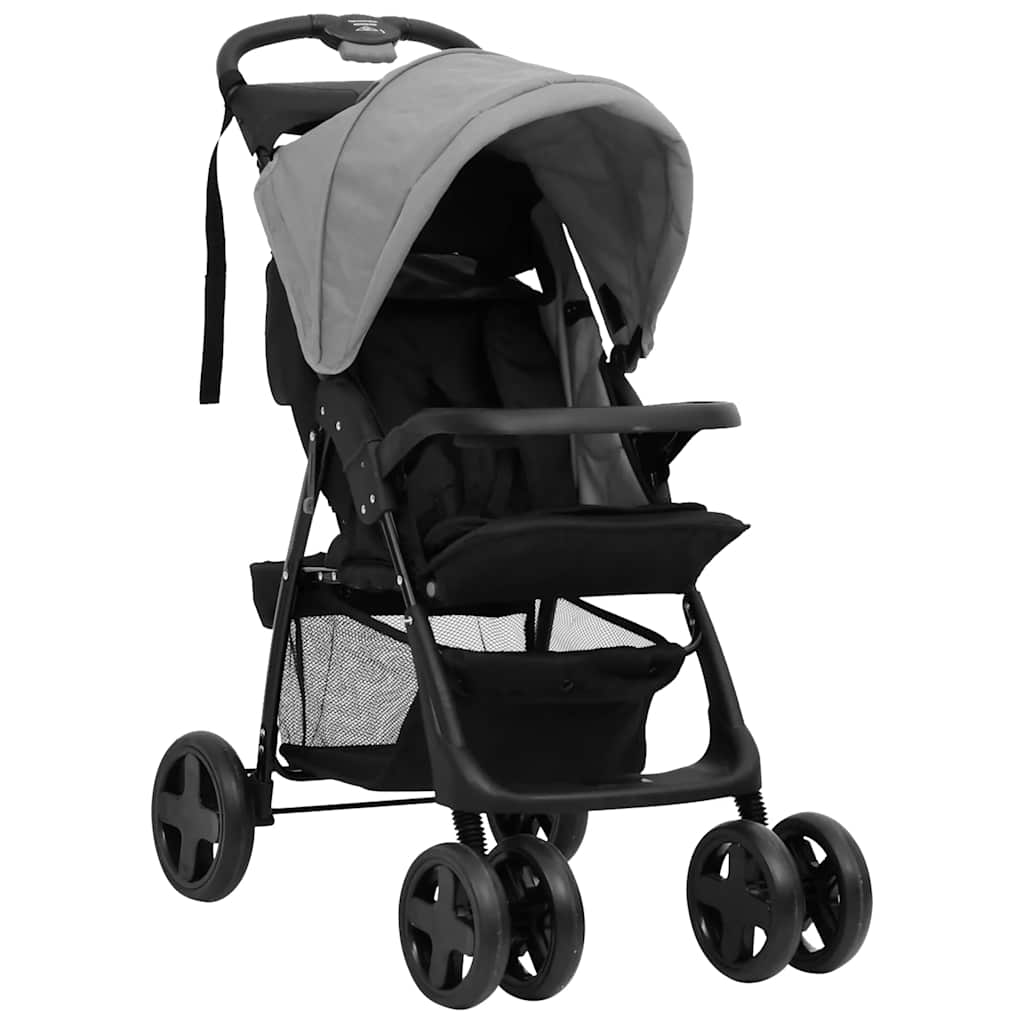 Kinderwagen Und Schwarz Stahl
