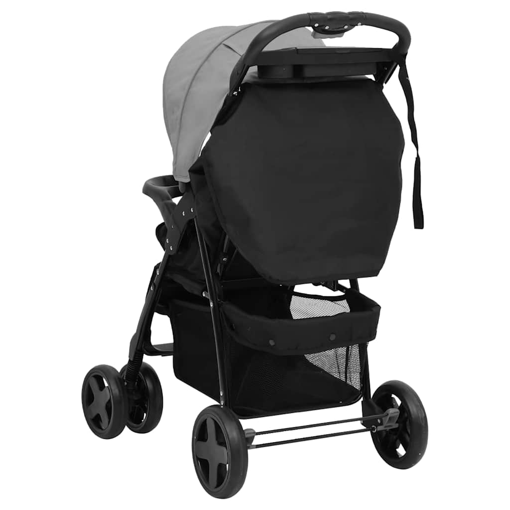 Kinderwagen Und Schwarz Stahl