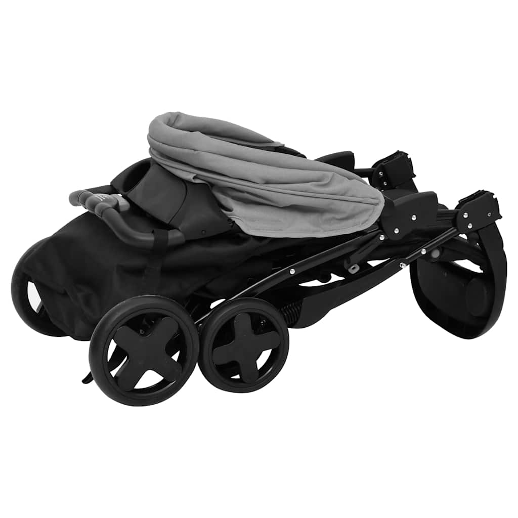 Kinderwagen Und Schwarz Stahl