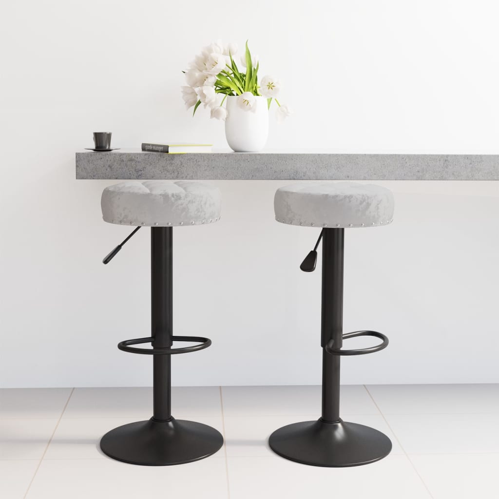 Barhocker 2 Stk. Samt