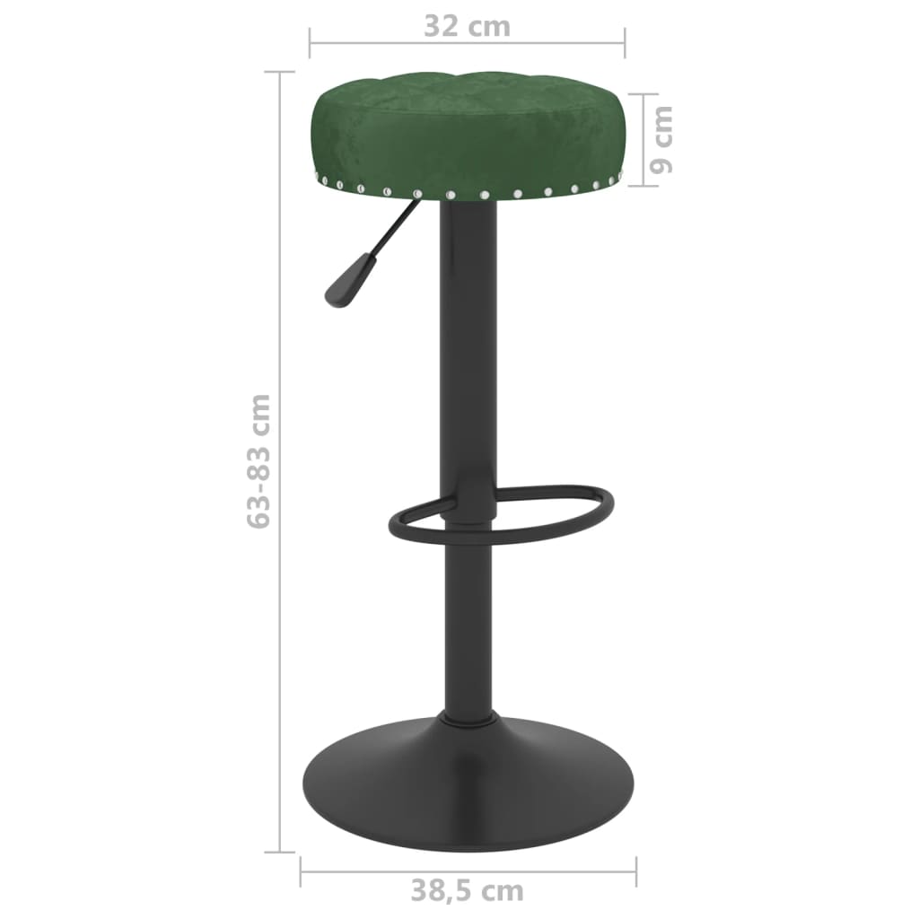 Barhocker 2 Stk. Samt