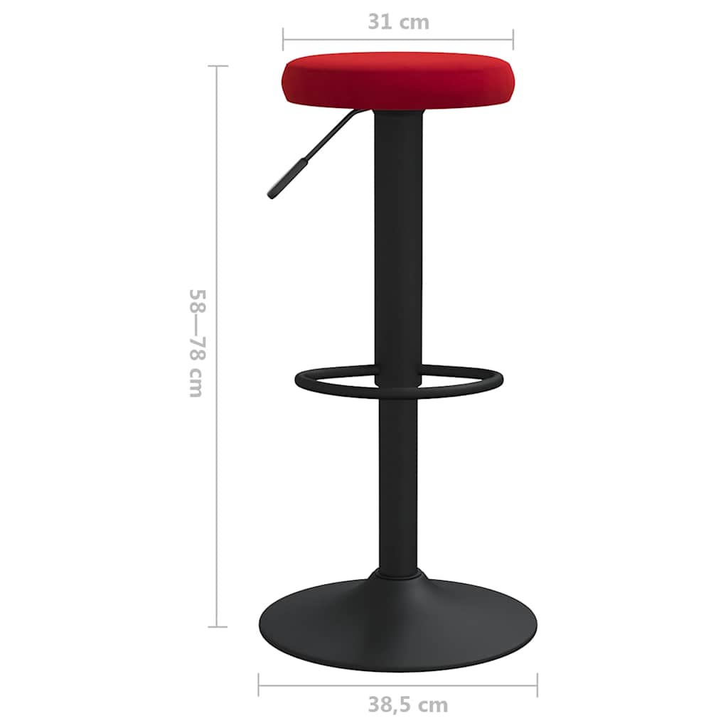 Barhocker 2 Stk. Samt
