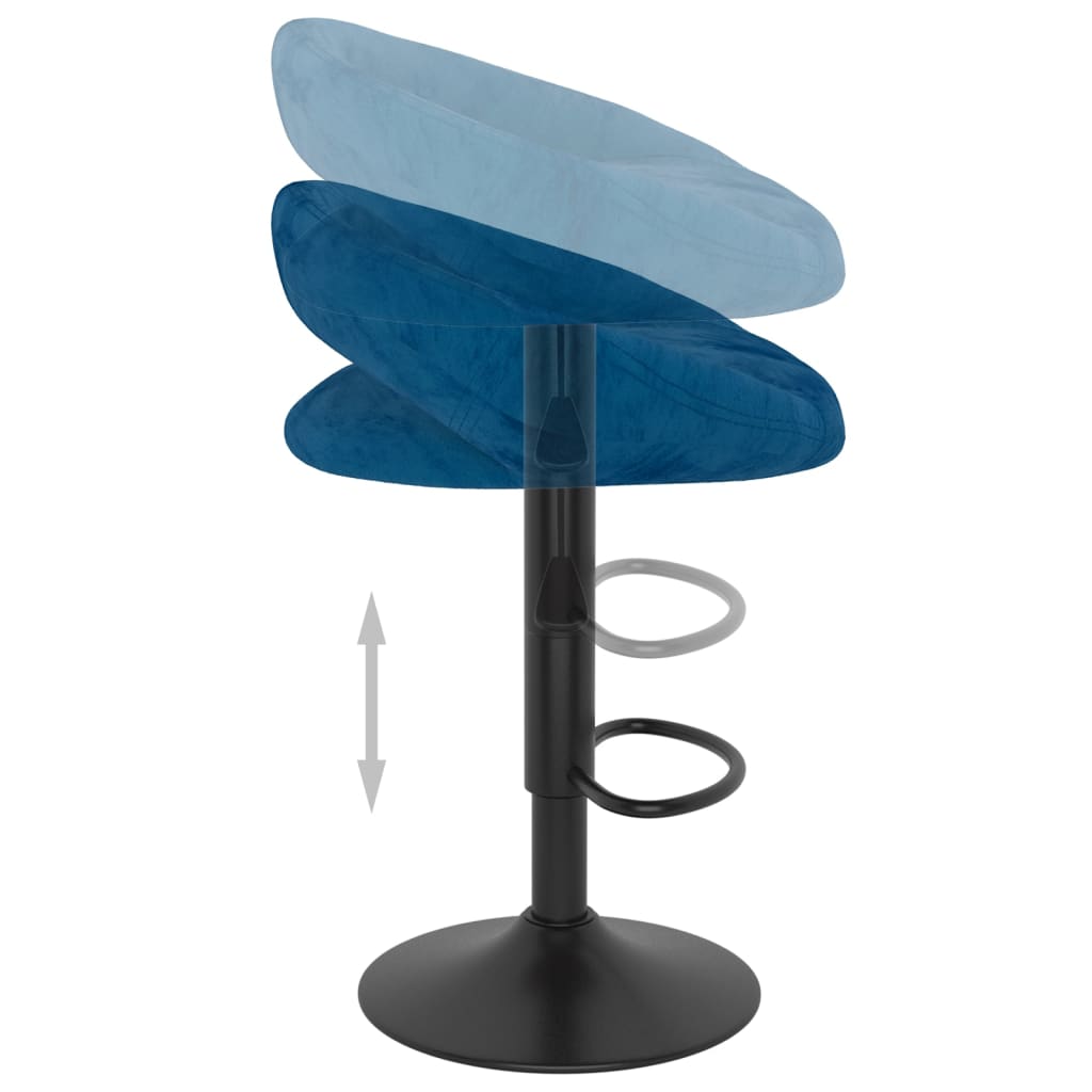 Barhocker 2 Stk. Samt