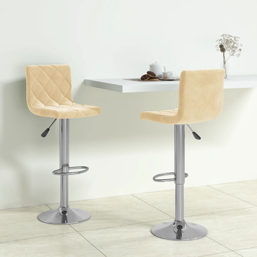 Barhocker 2 Stk. Samt