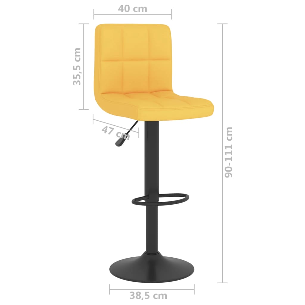 Barhocker 2 Stk. Stoff