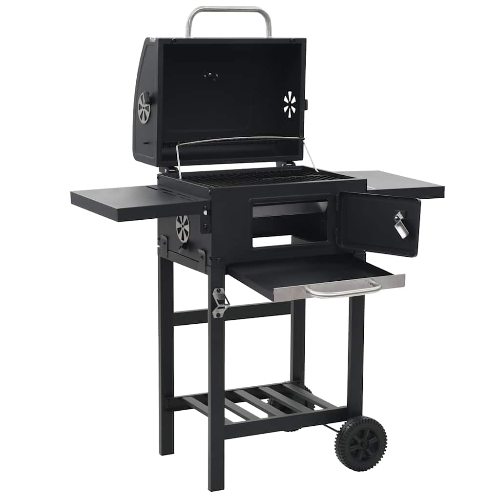 3-In-1 Outdoor-Pizzaofen & Grill Schwarz