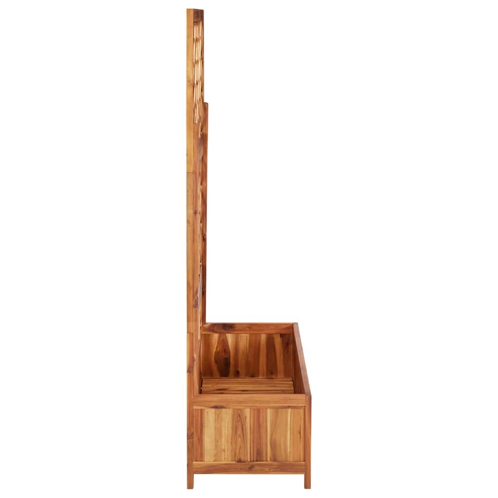 Hochbeet Mit Spalier 85X38X150 Cm Massivholz Akazie
