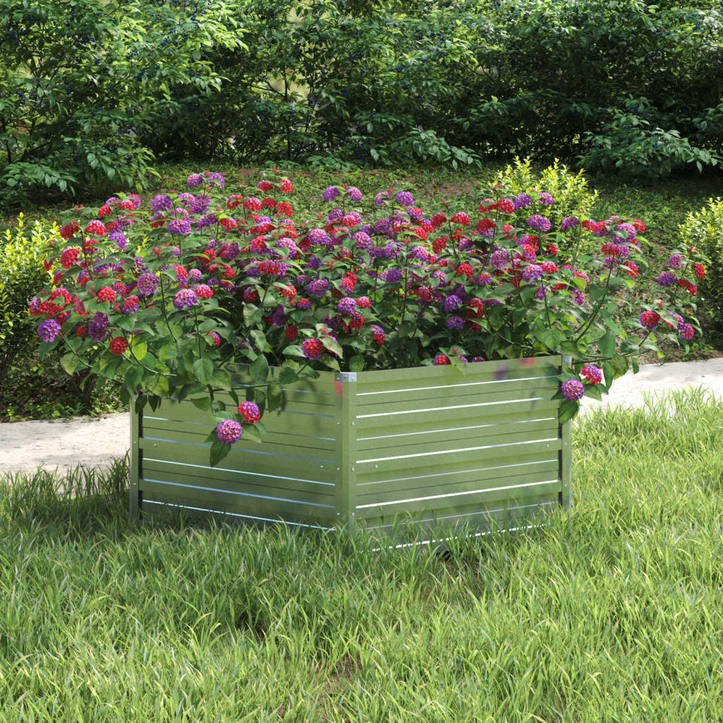 Garten-Hochbeet 129X45 Cm Verzinkter Stahl