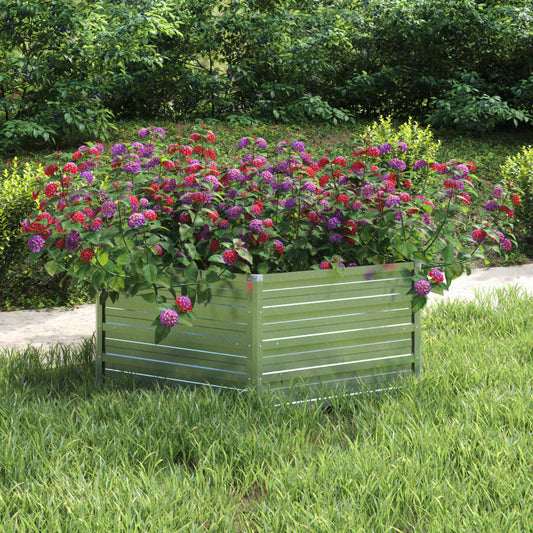 Garten-Hochbeet 129X45 Cm Verzinkter Stahl