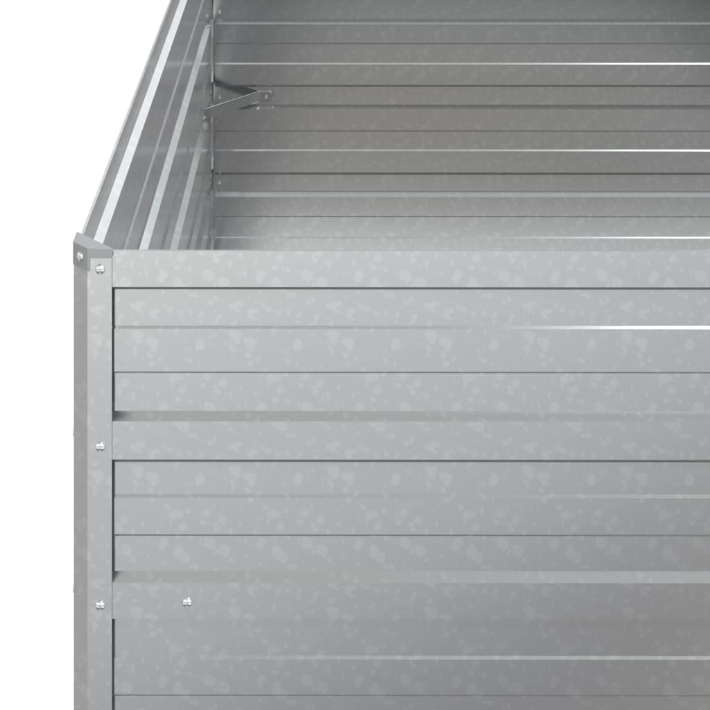 Garten-Hochbeet Verzinkter Stahl Silber