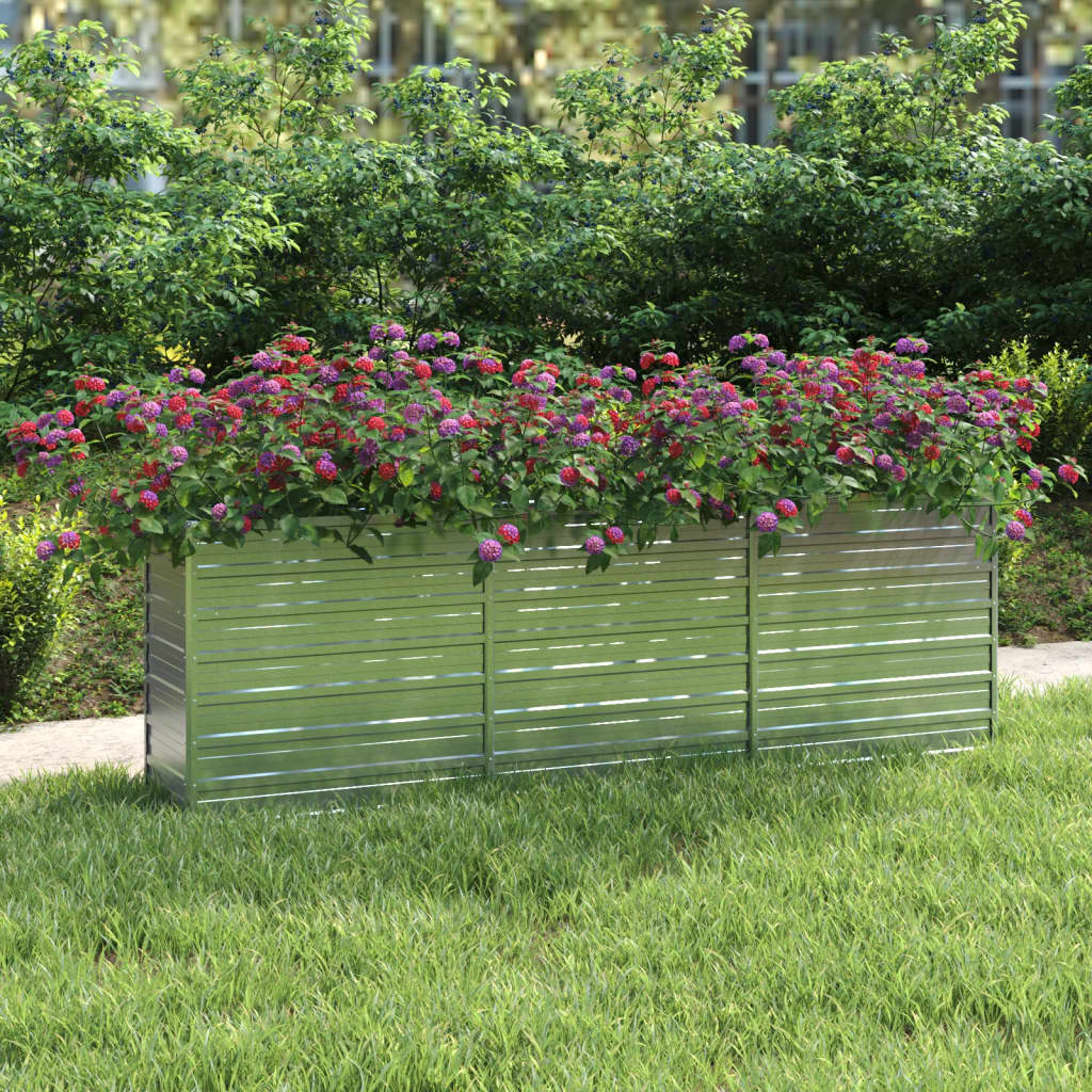 Garten-Hochbeet Verzinkter Stahl Silber