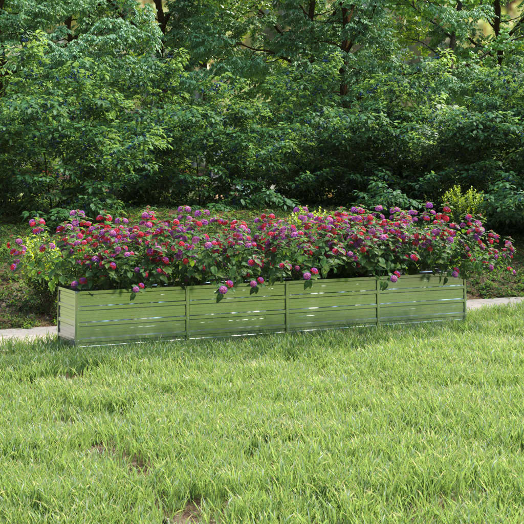 Garten-Hochbeet Verzinkter Stahl Silber