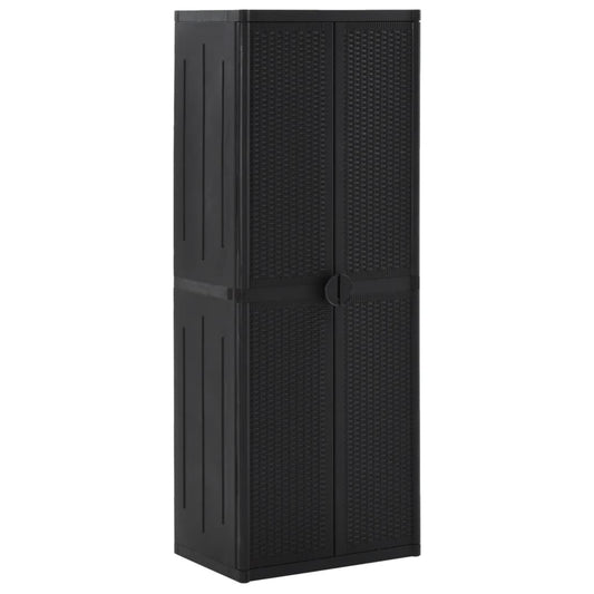Gartenschrank 65X45X172 Cm Pp Rattan