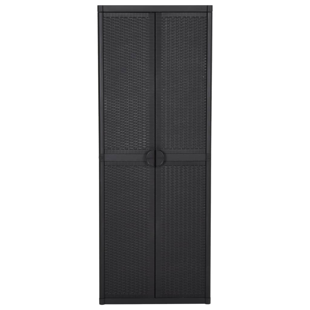 Gartenschrank 65X45X172 Cm Pp Rattan