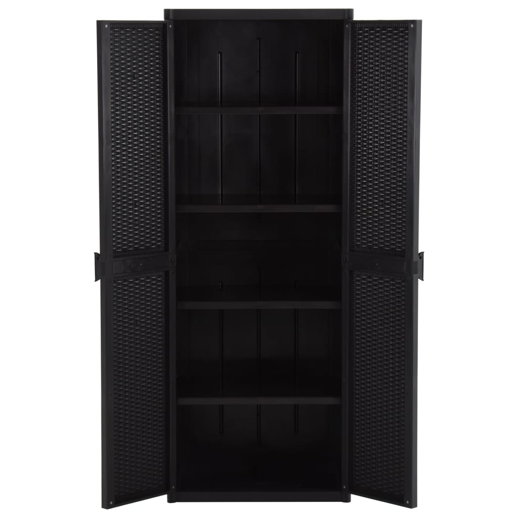 Gartenschrank 65X45X172 Cm Pp Rattan