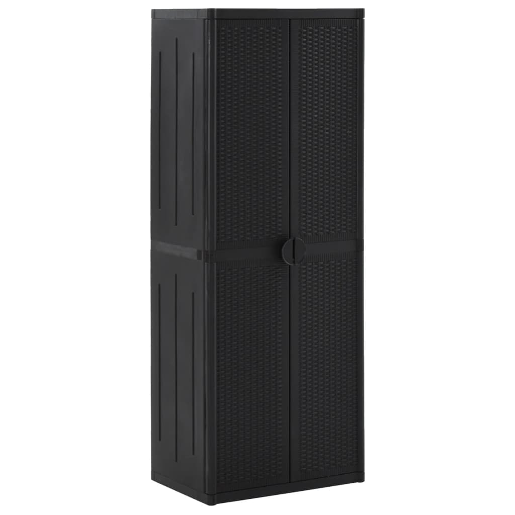 Gartenschrank 65X45X172 Cm Pp Rattan