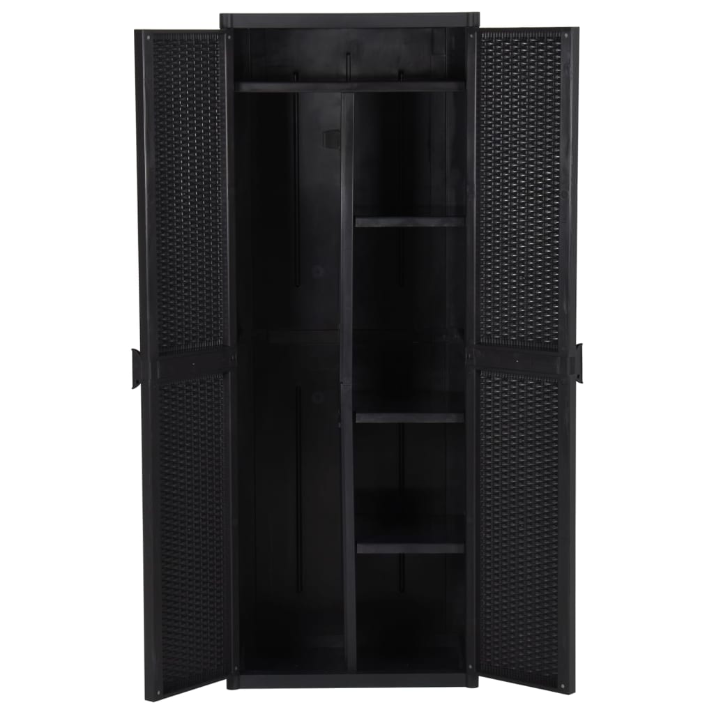 Gartenschrank 65X45X172 Cm Pp Rattan