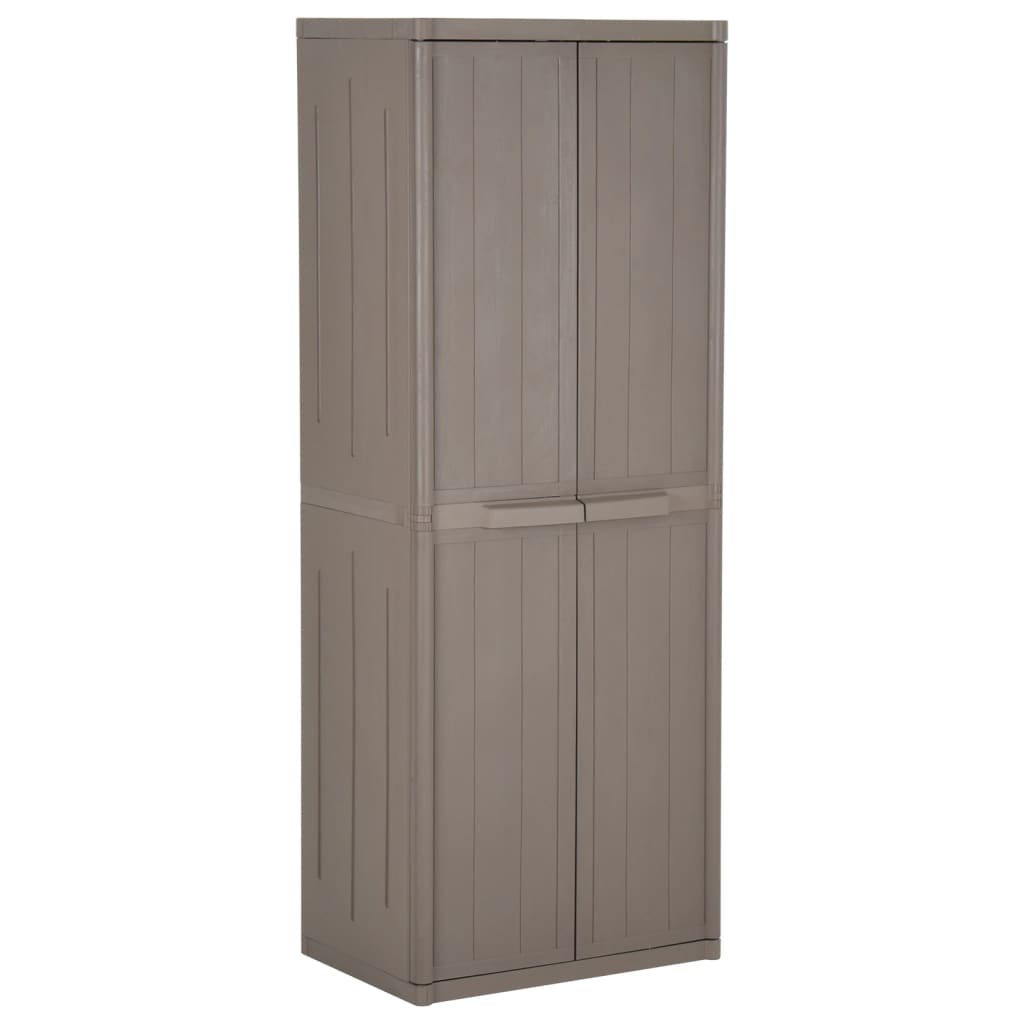 Gartenschrank 65X45X172 Cm Pp Holz-Optik