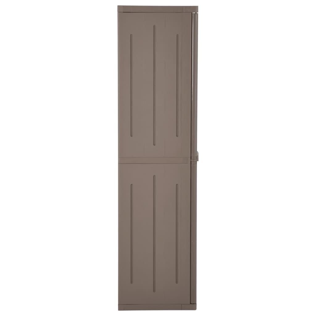 Gartenschrank 65X45X172 Cm Pp Holz-Optik