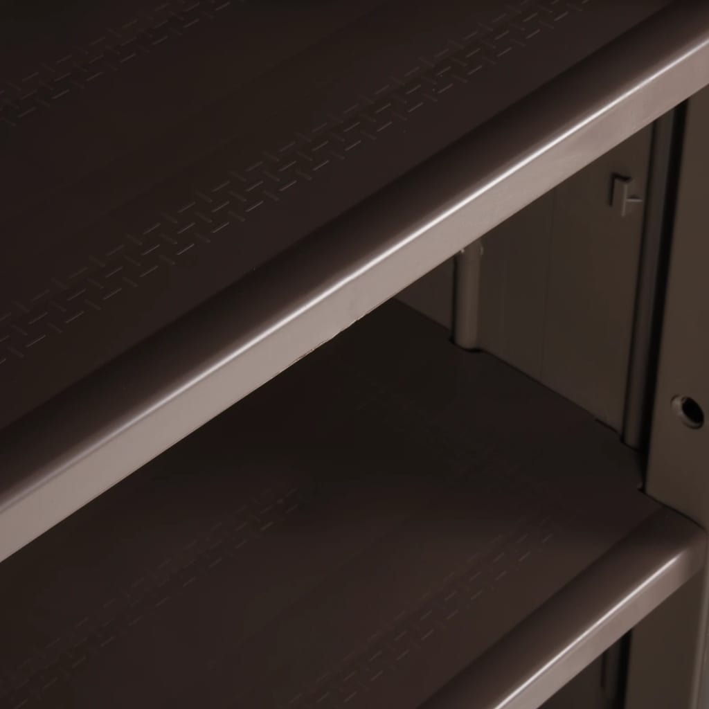 Gartenschrank 65X45X172 Cm Pp Holz-Optik