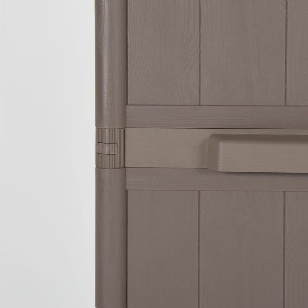 Gartenschrank 65X45X172 Cm Pp Holz-Optik