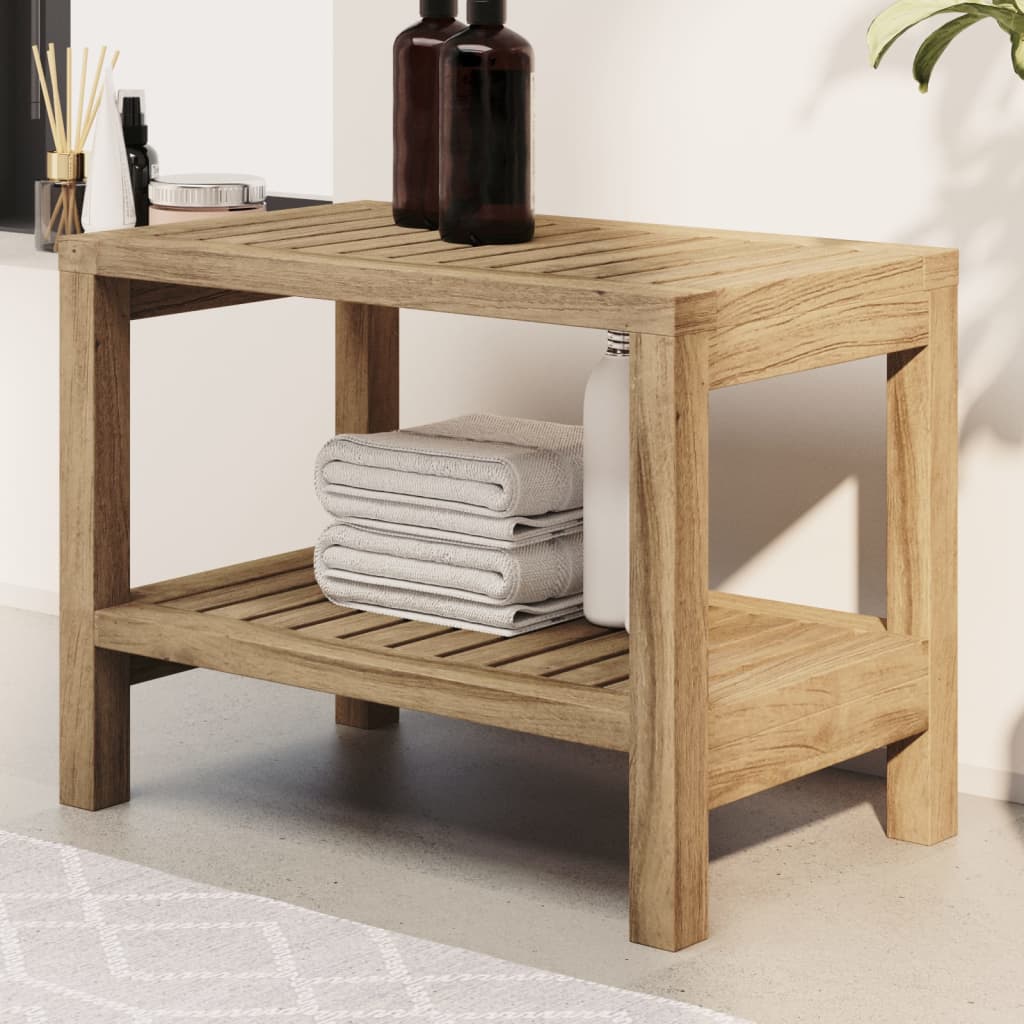 Badezimmer-Beistelltisch 60X30X45 Cm Massivholz Teak