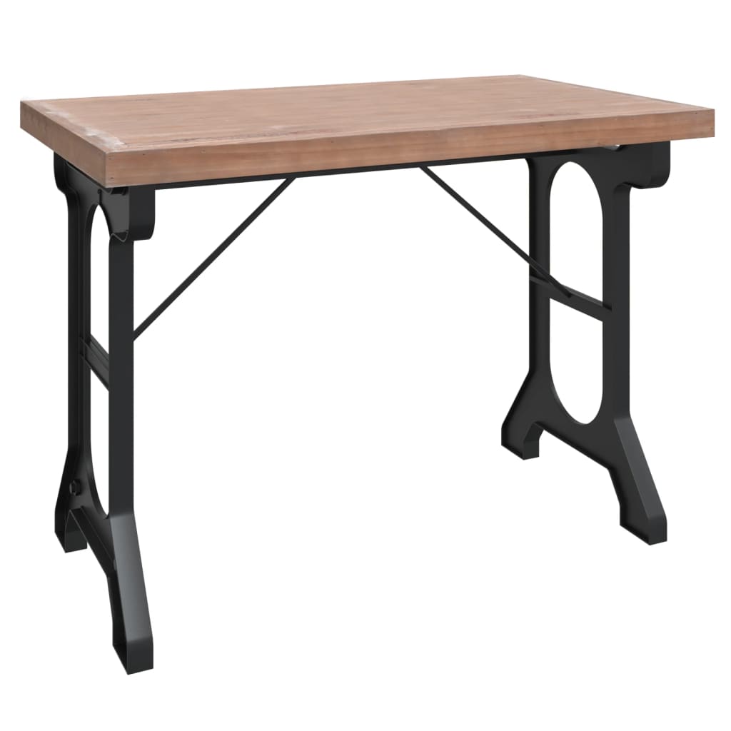 Esstisch 110X65X82 Cm Massivholz Tanne Und Eisen