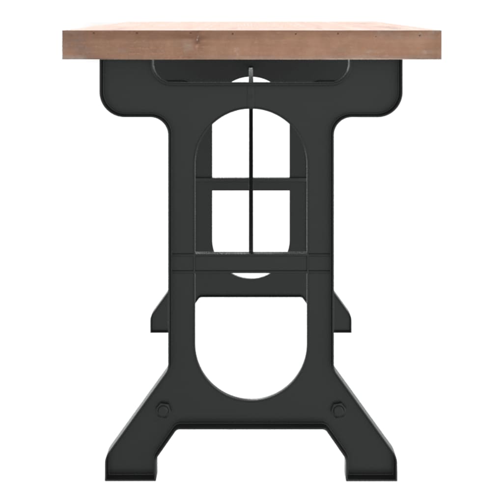 Esstisch 110X65X82 Cm Massivholz Tanne Und Eisen