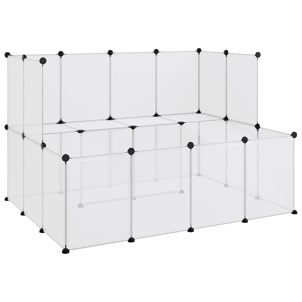 Kleintierkäfig 143X107X93 Cm Pp Und Stahl