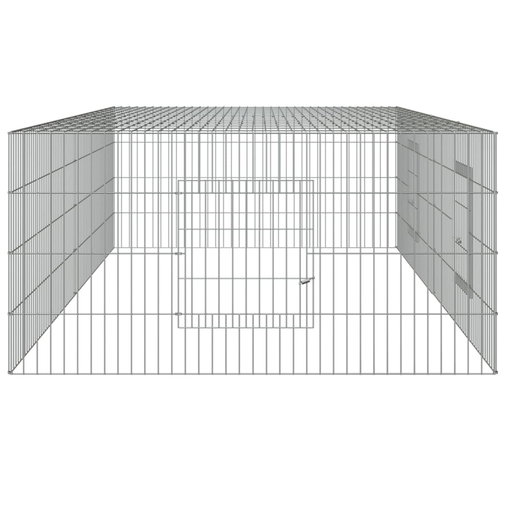 Kaninchenkäfig 2 Paneele Verzinktes Eisen