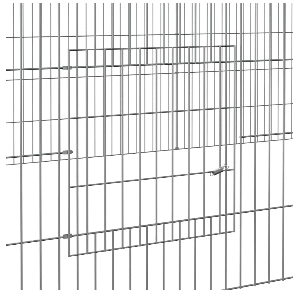 Kaninchenkäfig 2 Paneele Verzinktes Eisen