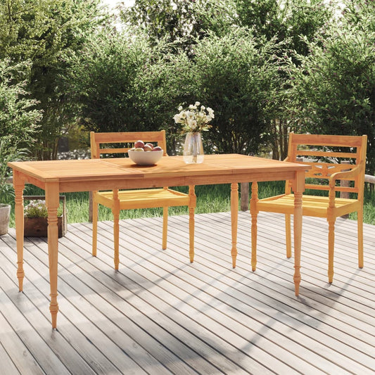 Batavia-Tisch Massivholz Teak