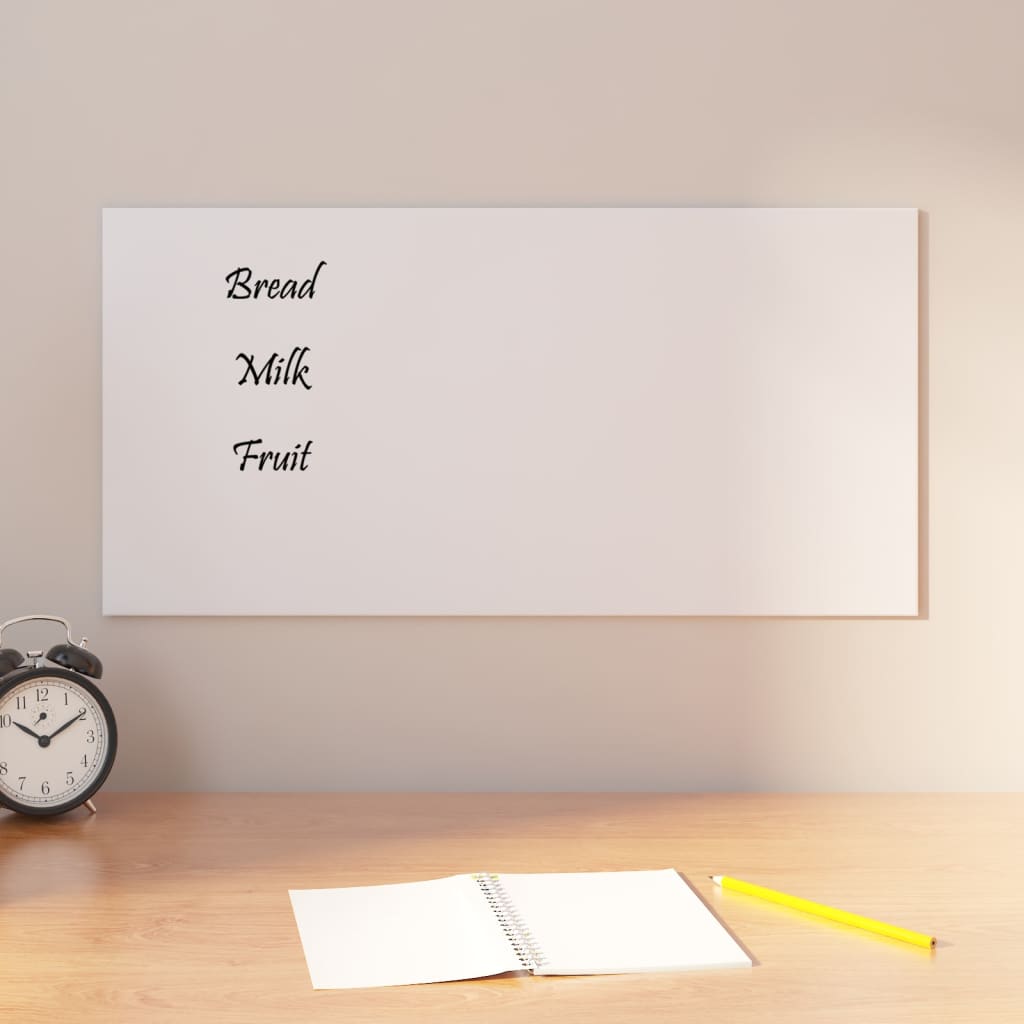 Magnetisches Whiteboard Wandmontage Glas