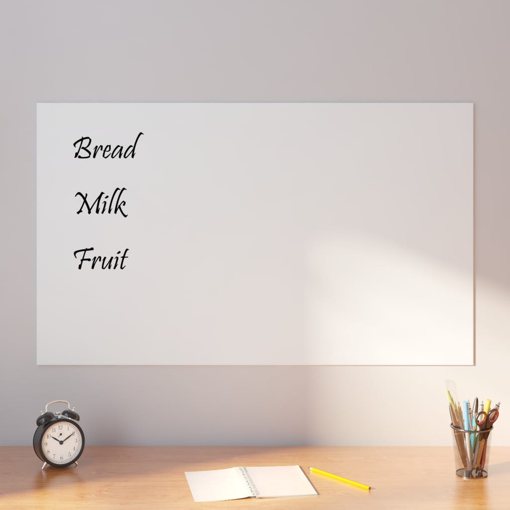 Magnetisches Whiteboard Wandmontage Glas