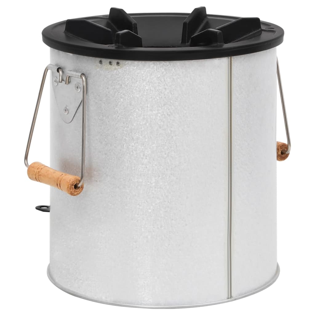 Camping-Ofen Silbern 45X25X26 Cm Stahl