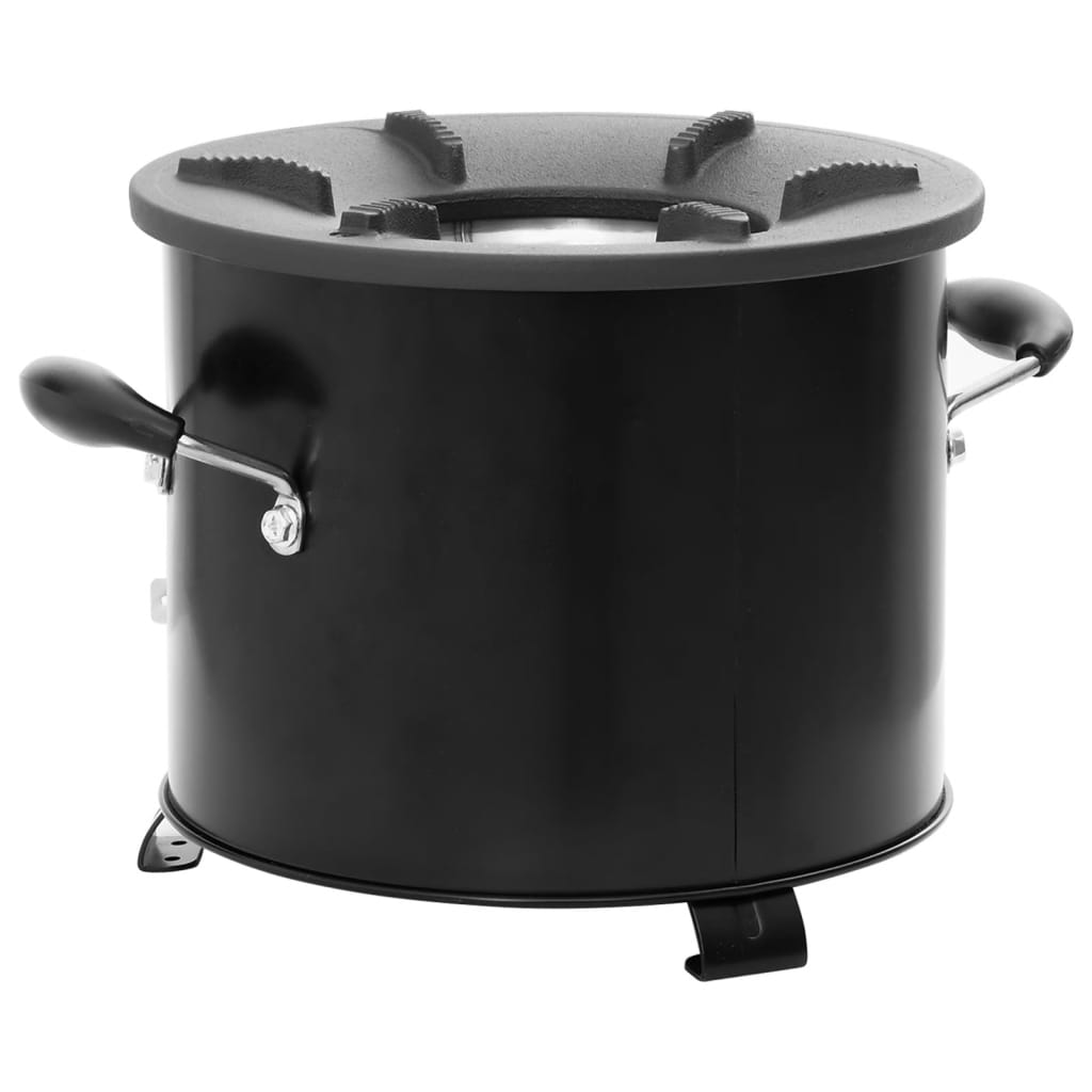 Camping-Ofen Schwarz 36X26X22,5 Cm Metall