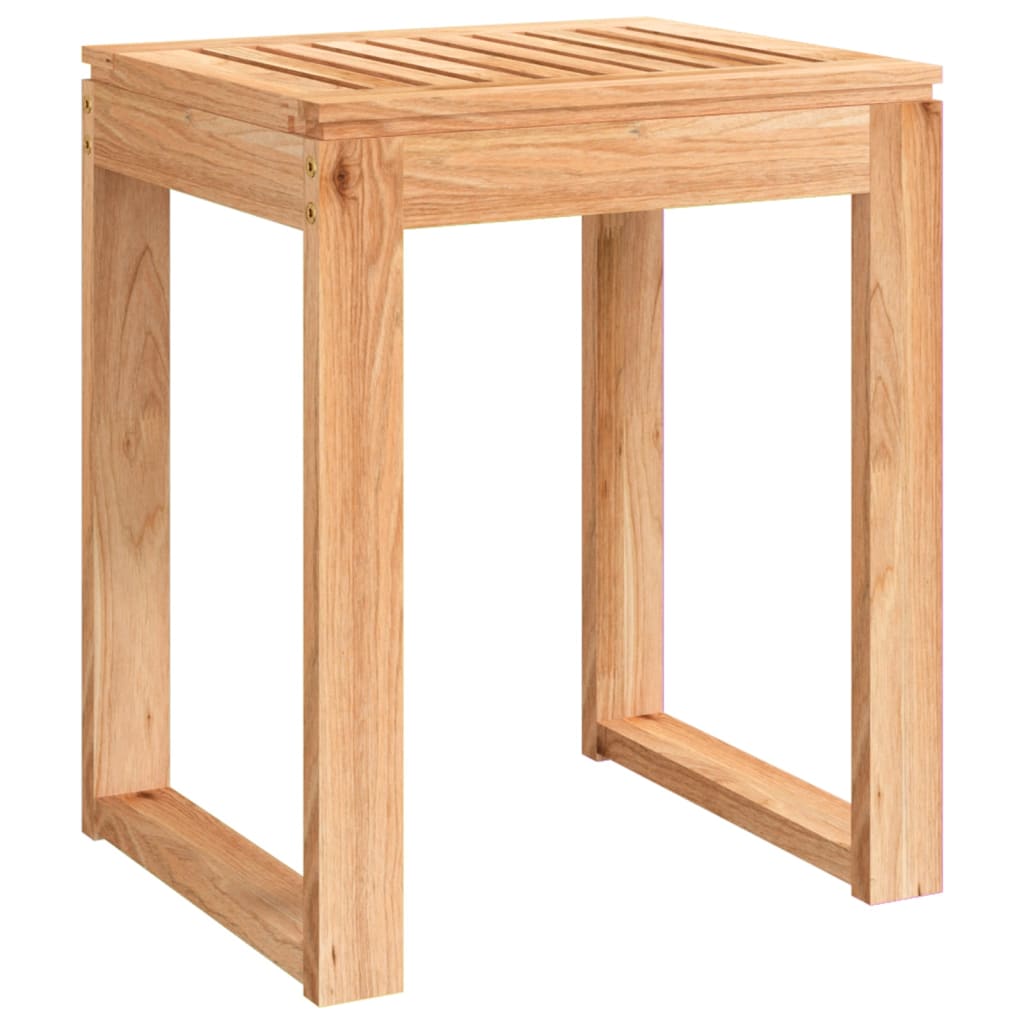 Badhocker 40X30X46 Cm Massivholz Nussbaum