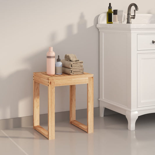 Badhocker 40X30X46 Cm Massivholz Nussbaum