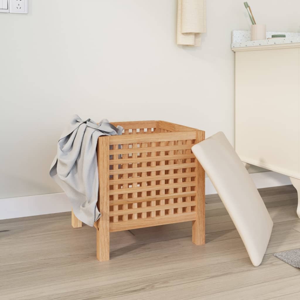 Badhocker 48X47,5X52 Cm Massivholz Nussbaum